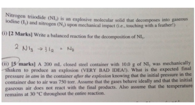 solved-nitrogen-triiodide-nl-3-is-an-explosive-molecular-chegg