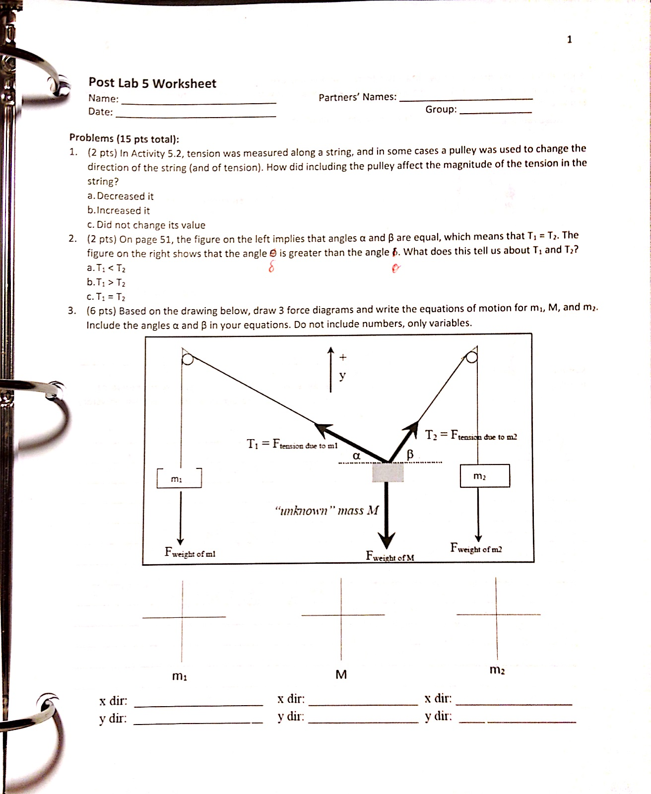 Solved Based on the drawing below, draw 3 force diagrams and | Chegg.com