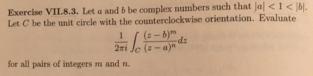 Solved Exercise Vii 8 3 Let A And 6 Be Complex Numbers Such Chegg Solved Exercise Vii 8 3 Let A And 6 Be Complex Numbers Such Chegg