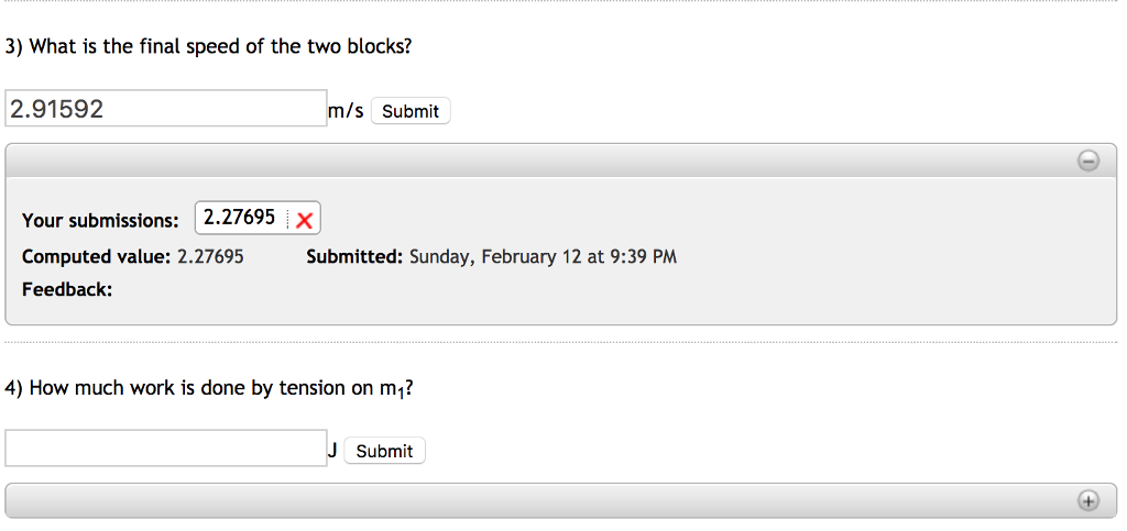 Solved An Object With Mass M1 3 Kg Rests On A Table And Or Cheggcom