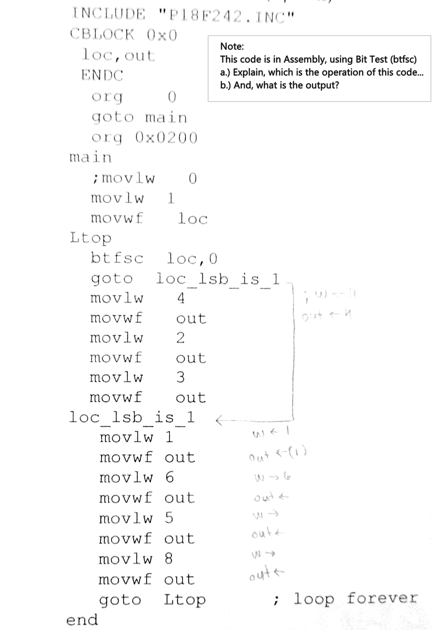 Solved Assembly Code, instructions in Note. INCLUDE " P 18