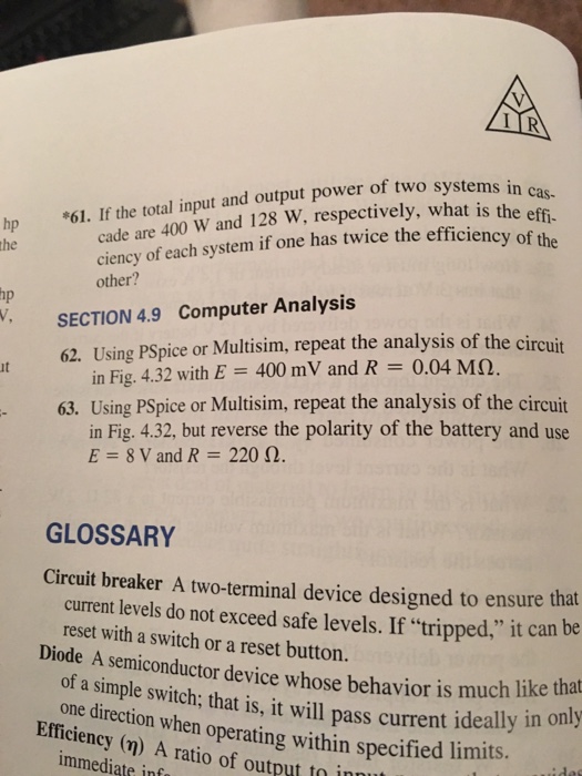 Solved If the total input and output power of two systems in | Chegg.com