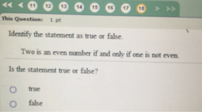 the number one has only one factor true or false