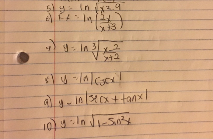 solved-y-ln-square-root-x-2-9-fx-ln-2-x-x-3-y-chegg