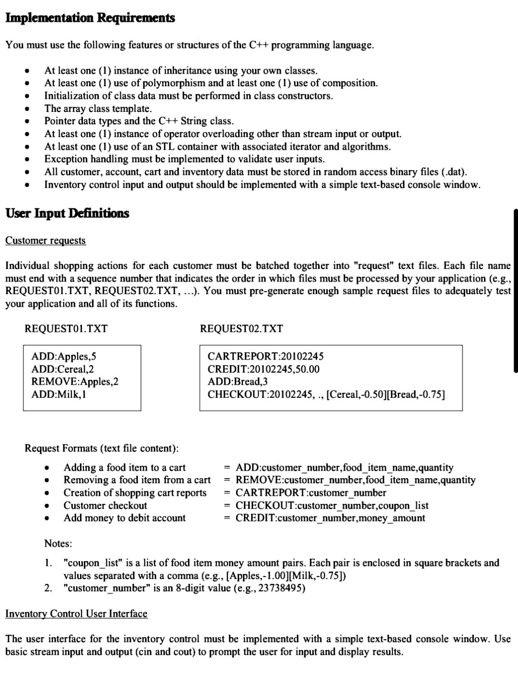 development assignment definition