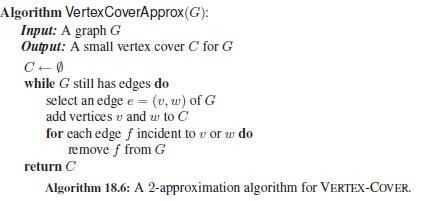 Solved Algorithm Vertex (CoverApprox(G): Input: A graph G ou | Chegg.com