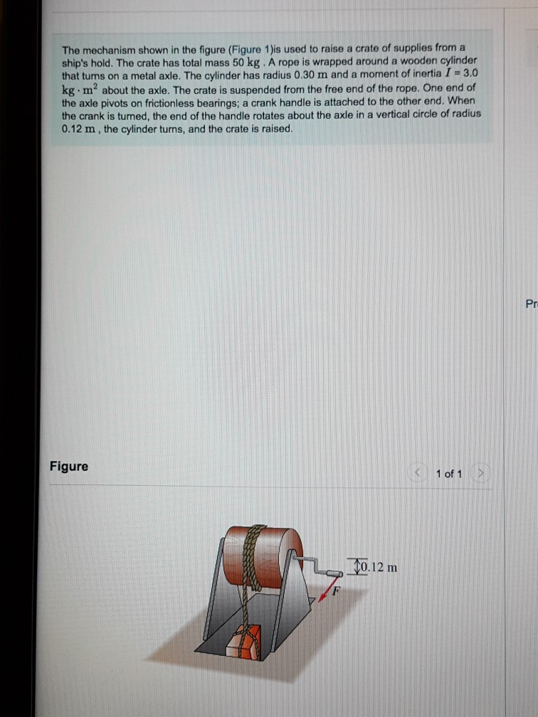 Solved The mechanism shown in the figure (Figure 1)is used | Chegg.com
