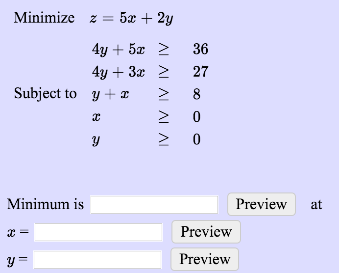 15 y 4 2y 9 5 6 is equal to zero