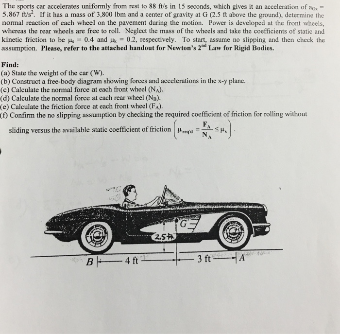 solved-the-sports-car-accelerates-uniformly-from-rest-to-88-chegg