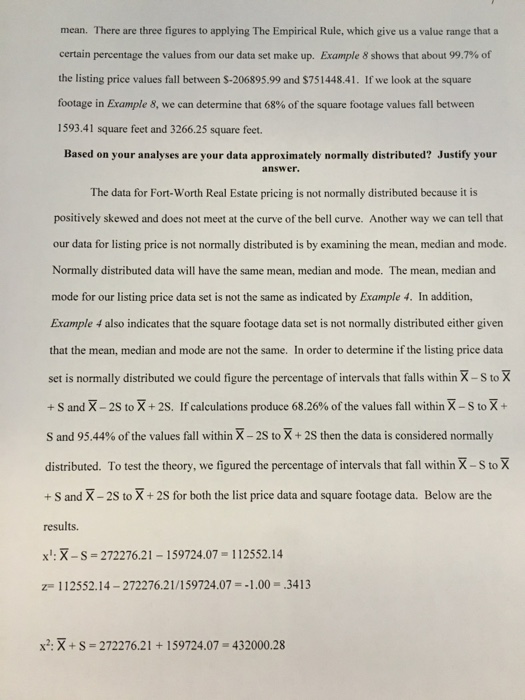 Solved Real Estate Regression Exercise 1 QNT/351 Version 5