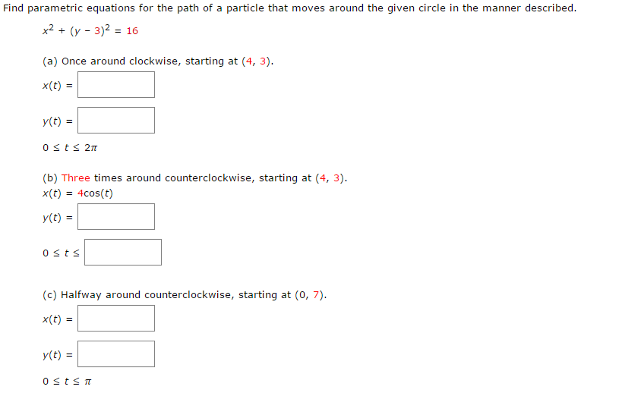 solved-find-parametric-equations-for-the-path-of-a-particle-chegg