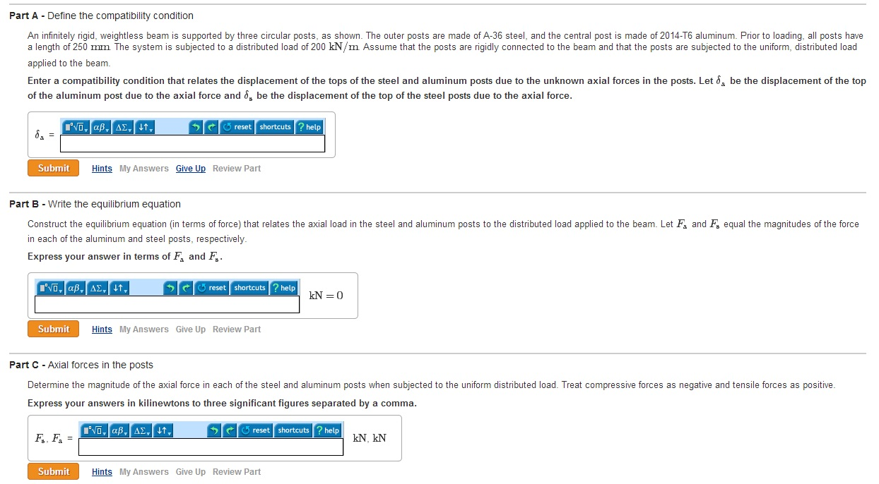 Solved Part A Define the compatibility condition An
