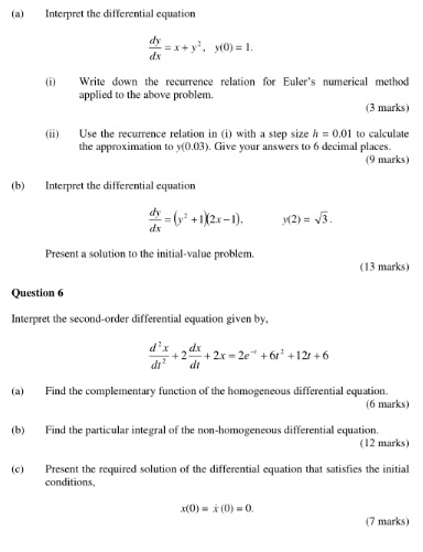 Solved (a) nterpret the differential equation dy y (0) (i | Chegg.com