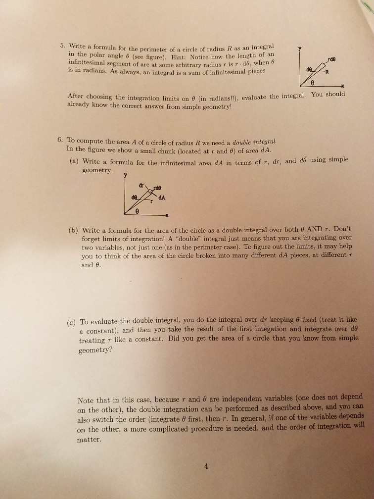 formula for perimeter of a circle when radius is given