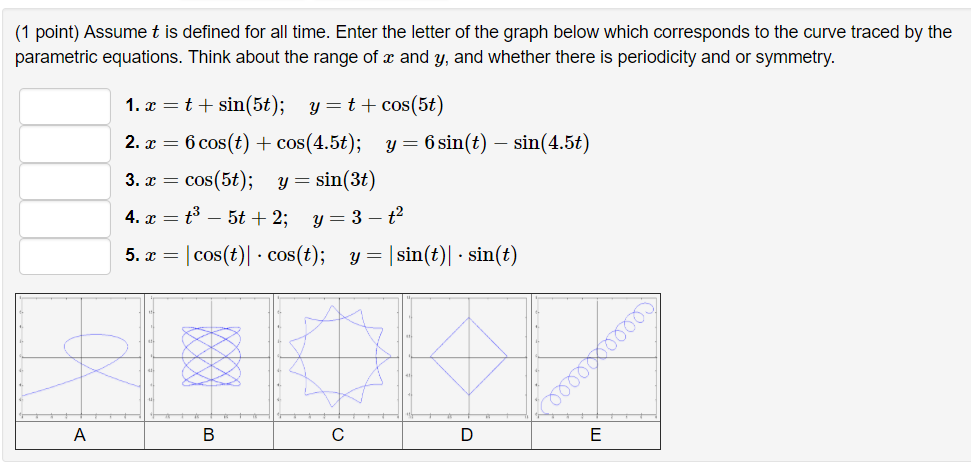 Solved 1 Point Assume T Is Defined For All Time Enter The