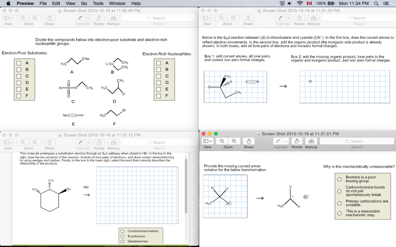 Solved Divide the compounds below into electronpoor