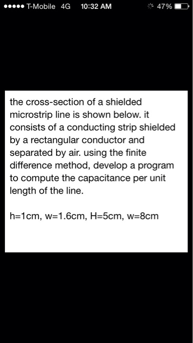 The cross-section of a shielded microstrip line is | Chegg.com