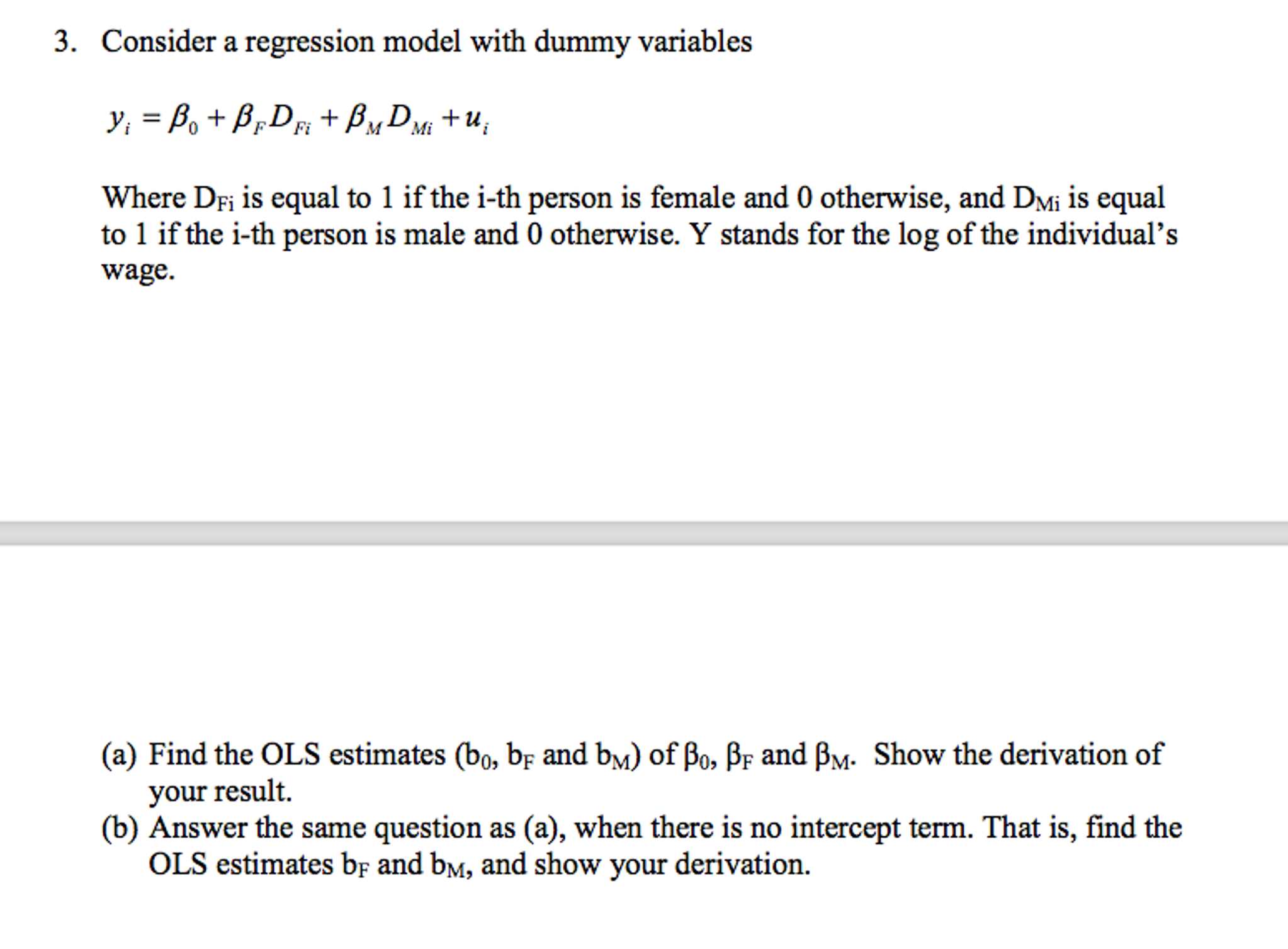 consider-a-regression-model-with-dummy-variables-y-i-chegg