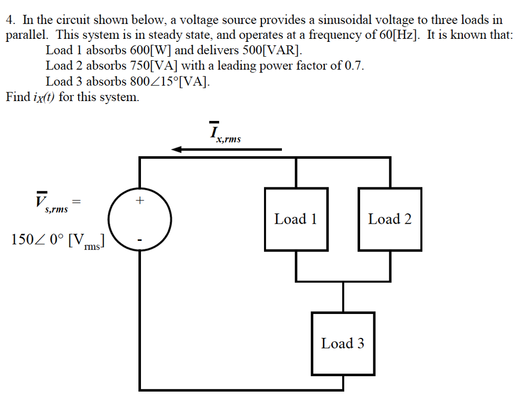Solved 4. In the circuit shown below, a voltage source | Chegg.com