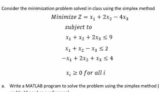 solve minimization problem matlab