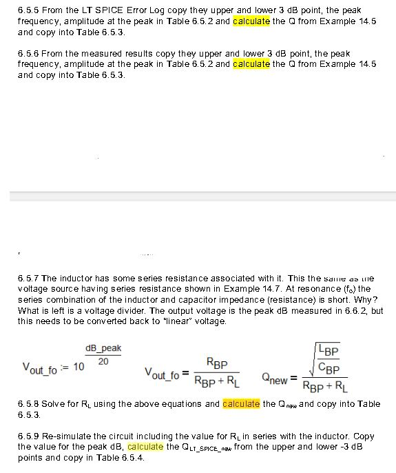 Solved Example 14.5 Designing a Bandpass Filter A graphic | Chegg.com