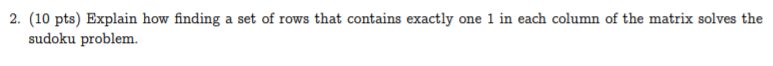In The Sudoku Problem A Partially Filled 9 9 Grid Chegg