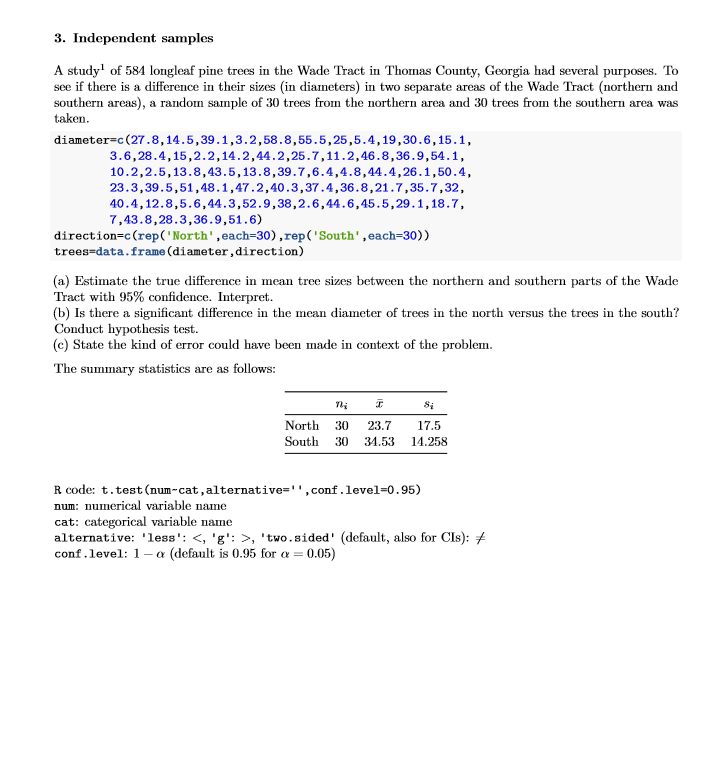 solved-3-independent-samples-a-study1-of-584-longleaf-pine-chegg