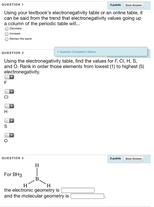 Solved Chemistry Questions | Chegg.com