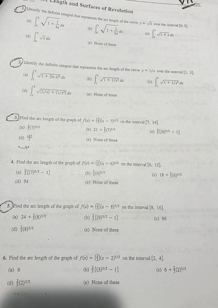 Solved Identify the definite integral that represents the | Chegg.com