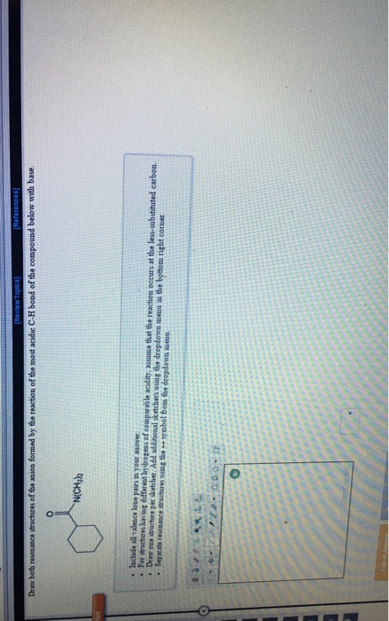 Solved Draw both resonance structures of the anion formed by | Chegg.com