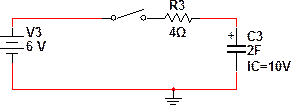 Solved 1. An RC circuit with an initial voltage on the | Chegg.com