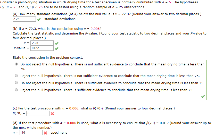 Solved Consider a paintdrying situation in which drying