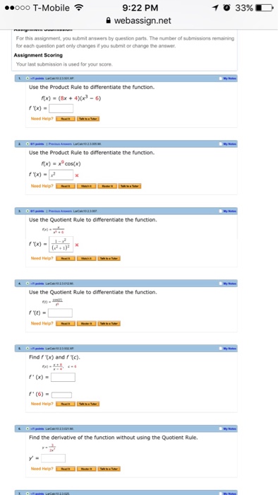 Solved Use The Product Rule To Differentiate The Function Chegg