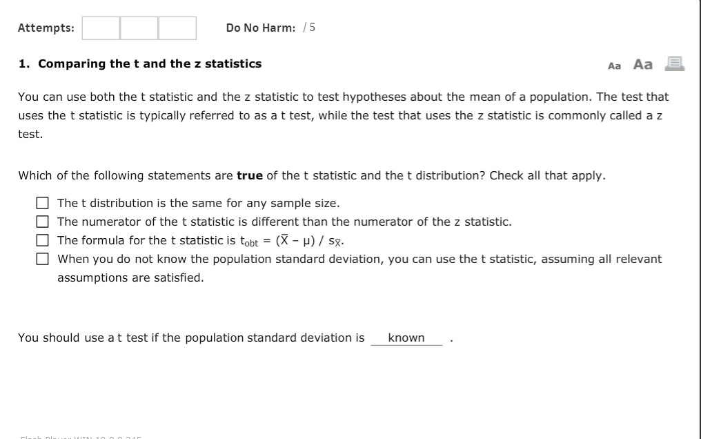 Solved You Can Use Both The T Statistic And The Z Statistic Chegg