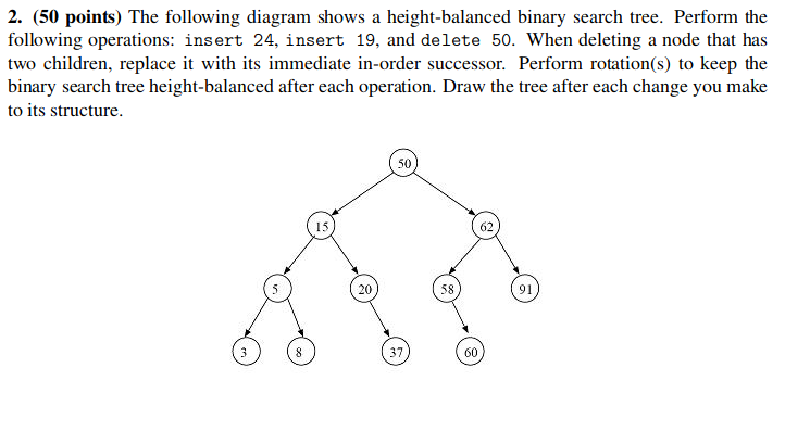 Solved 2. (50 points) The following diagram shows a | Chegg.com