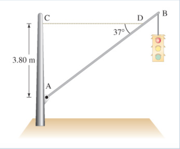A Traffic Light Hangs From A Pole As Shown In