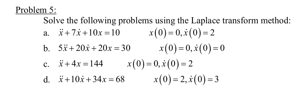 solved-problem-5-solve-the-following-problems-using-the-chegg