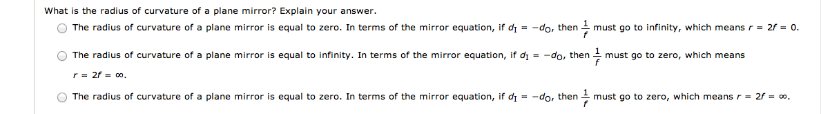 solved-what-is-the-radius-of-curvature-of-a-plane-mirror-chegg