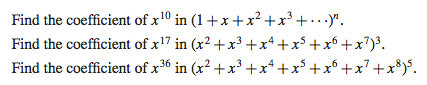 coefficient of x 7 in 1 x 2x 3 10