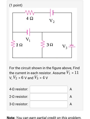 Solved For the circuit shown in the figure above, find the | Chegg.com