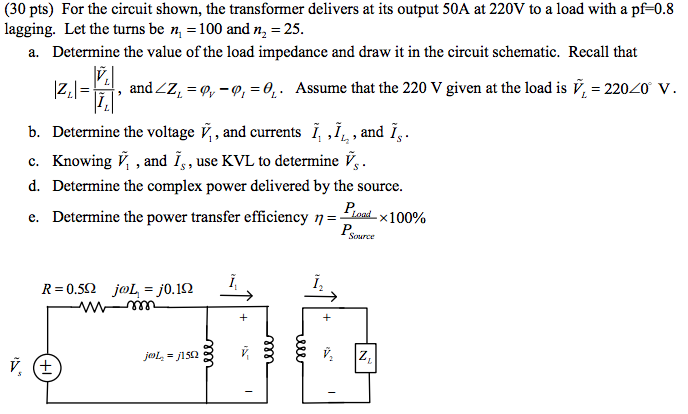 Solved For The Circuit Shown, The Transformer Delivers At 