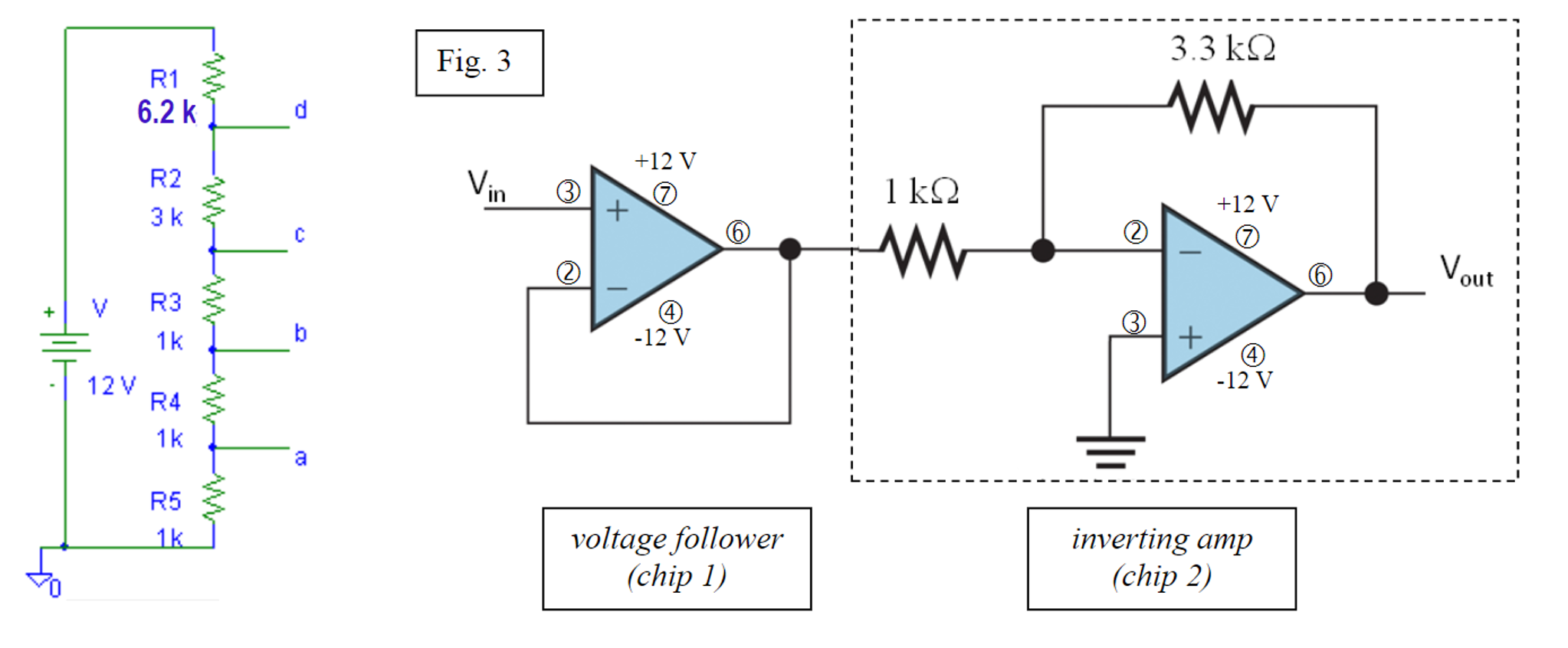 Solved If the input to the two-amplifier circuit of Fig. 3 | Chegg.com