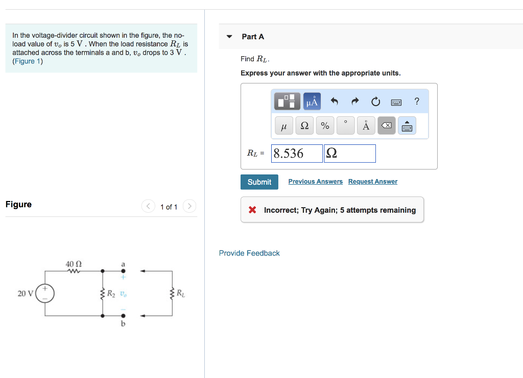 Solved In The Voltage-divider Circuit Shown In The Figure, | Chegg.com