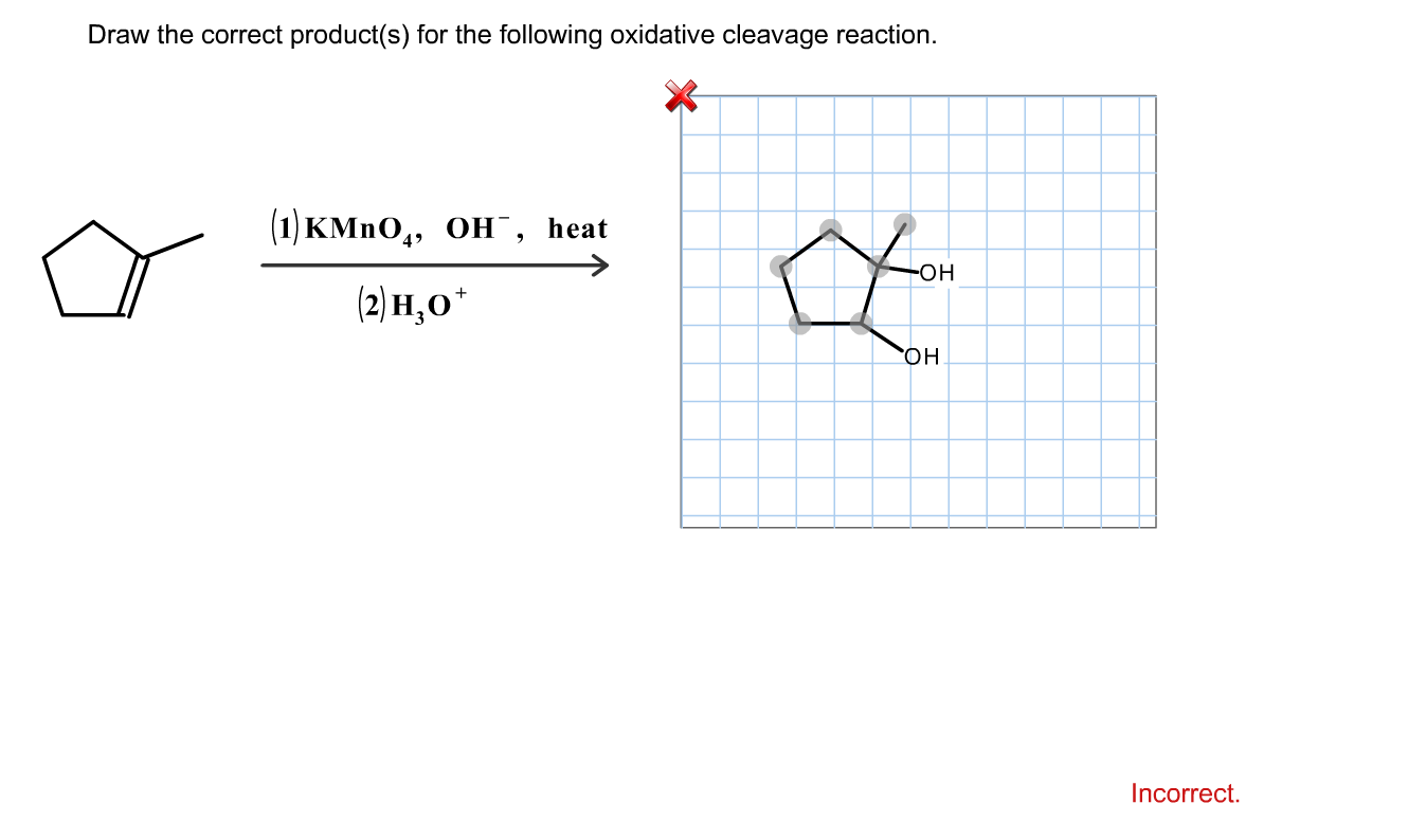 Solved Draw the correct product(s) for the following