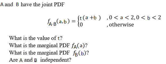 Solved AB(a.b)={t(a+b) 0 | Chegg.com