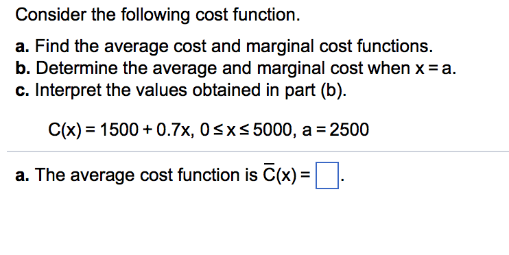 How To Find Cost Function