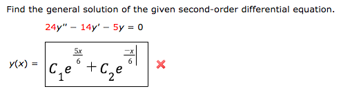 Solved Find the general solution of the given second-order | Chegg.com