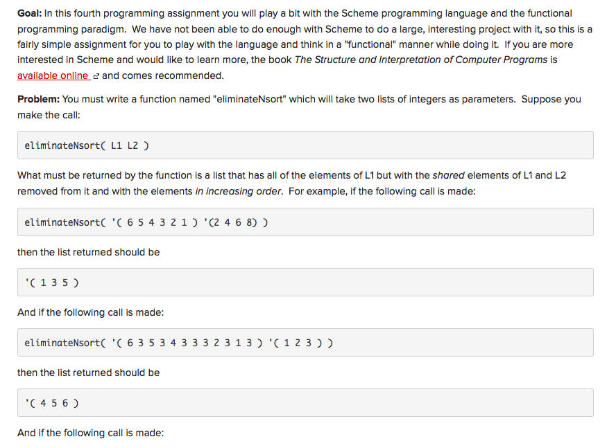 Goal: In this fourth programming assignment you will | Chegg.com