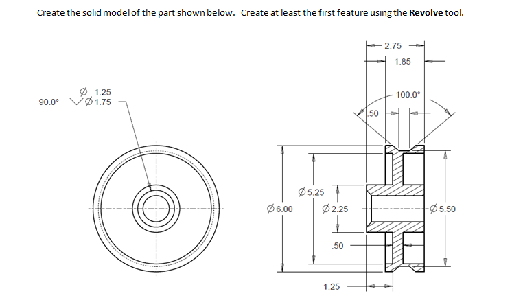 Solved Create The Solid Model Of The Part Shown Below Chegg Solved Create The Solid Model Of The Part Shown Below Chegg