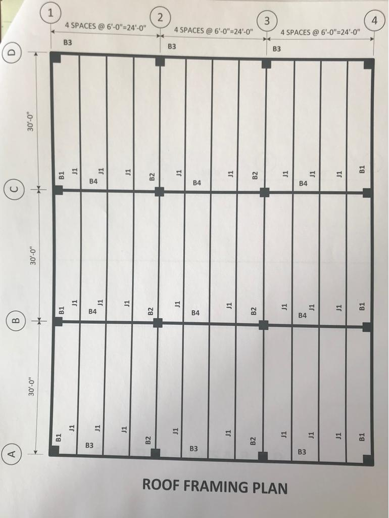 Design roof joists J1 (Select from Vulcraft